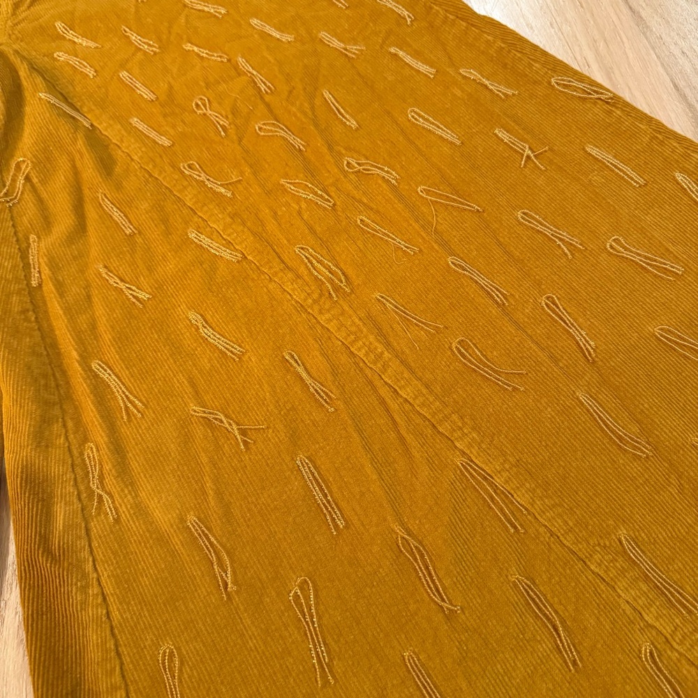 FARM Rio • Wide Leg Corduroy Beaded Pants - Picture 7 of 16